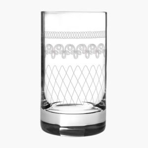 Retro 1910 Krystal Vandglas - 6 stk. Elegant Vintage Stil