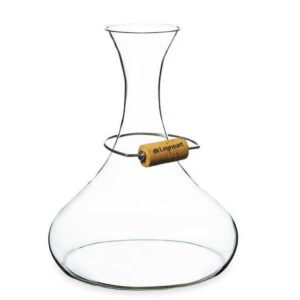 Dekanteringskaraffel Legnoart LANGHE med korkholder - 2,5 L