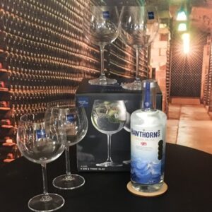Sampak: Hawthorns London Dry Gin med 4 Lyngby Gin Glas