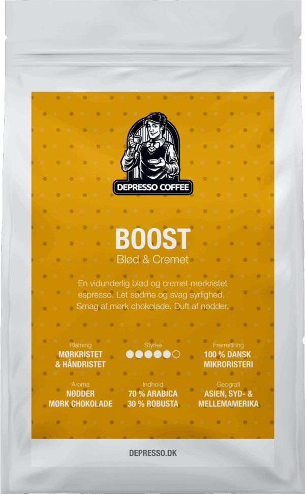 Boost Drambryg til kun 99,00 DKK hos Depresso Coffee!