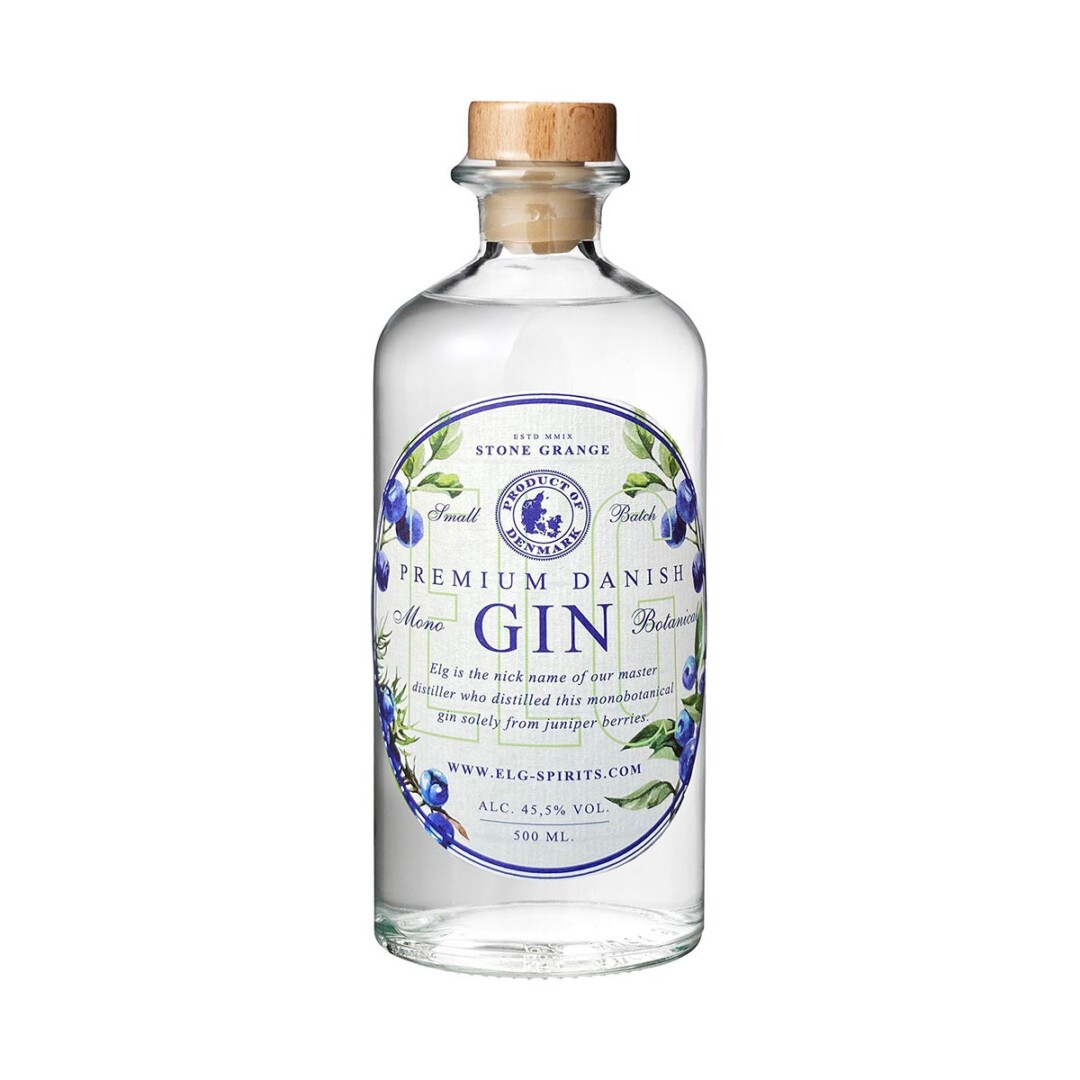 Elg Mono Botanical Gin - Dansk Gin fra Nordsjælland 70cl