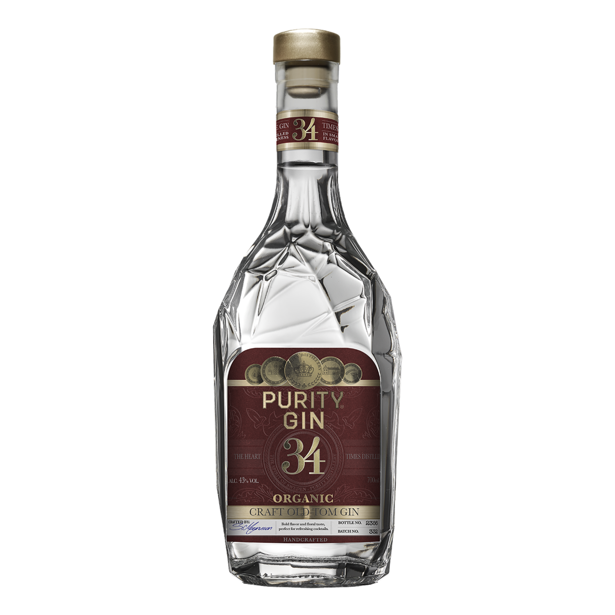 Purity Old Tom Gin - 43% - 70cl - Svensk Gin på tilbud!