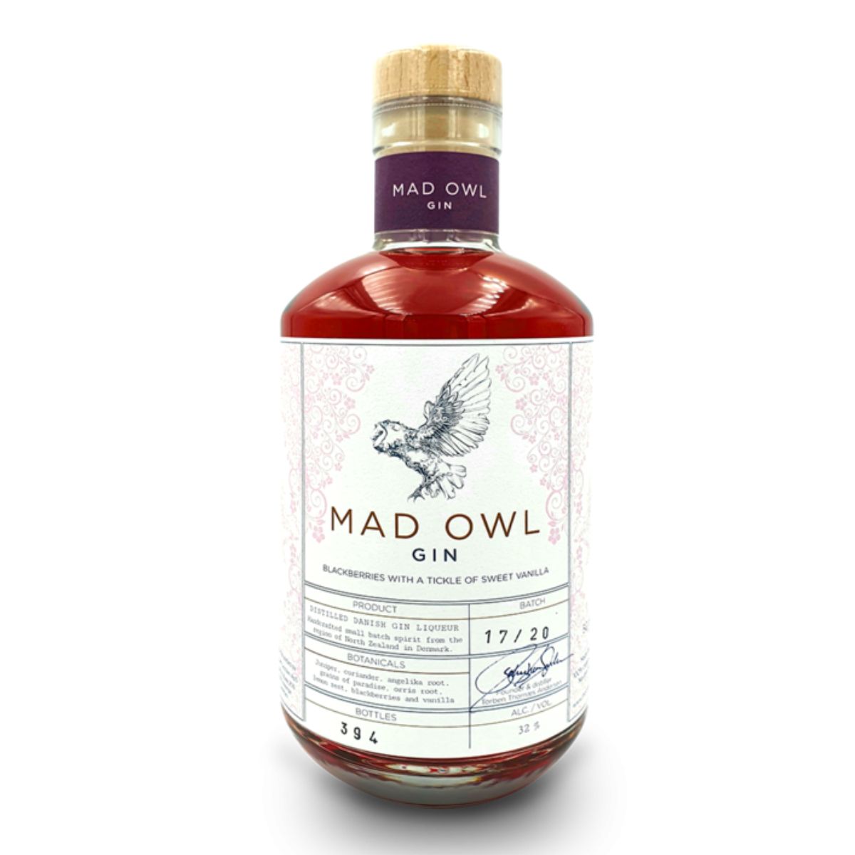 Mad Owl Brombær Ginlikør – 50cl fra Thornæs Destilleri