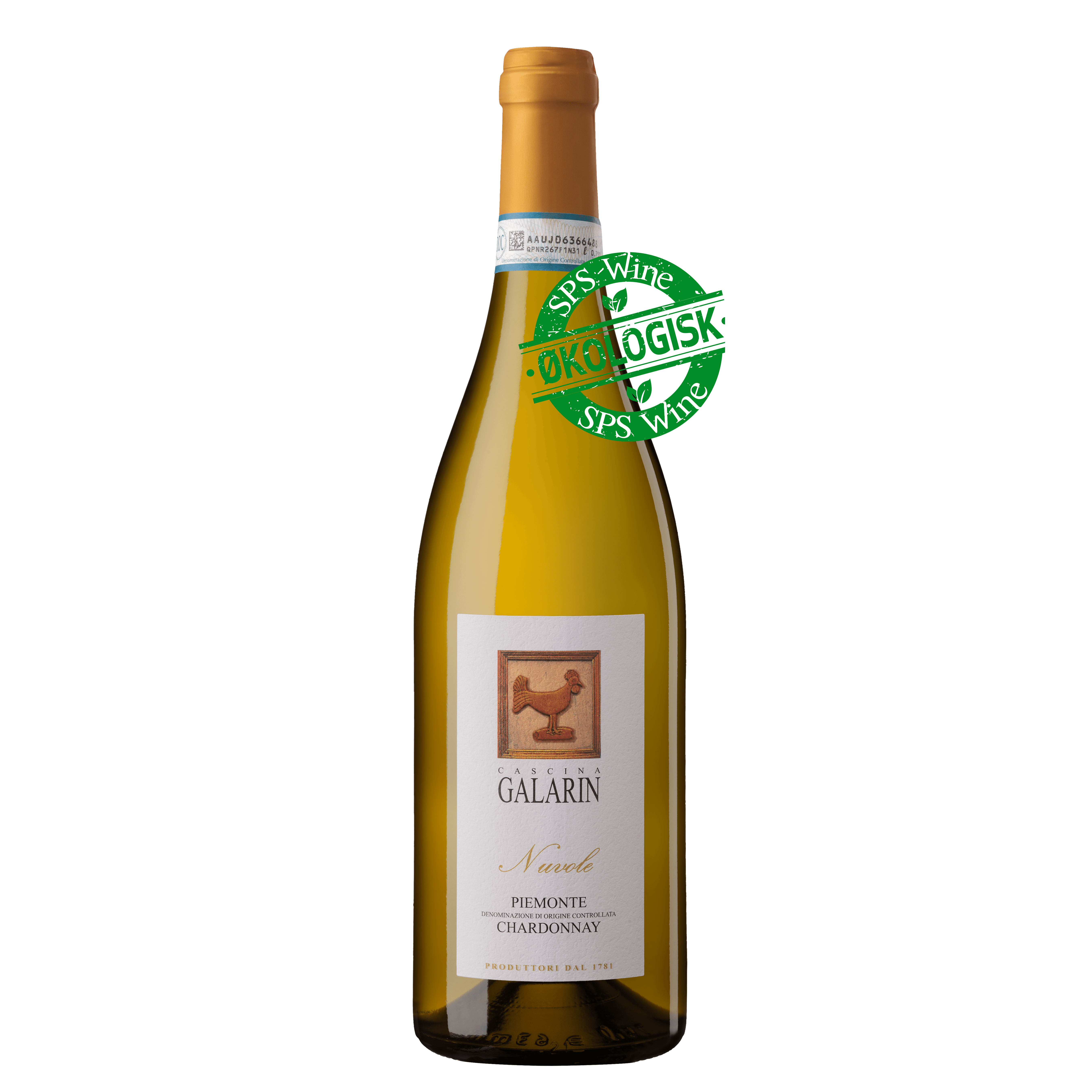 Cascina Galarin Nuvole Chardonnay økologisk Hvidvin 2023  Piemonte Italien
